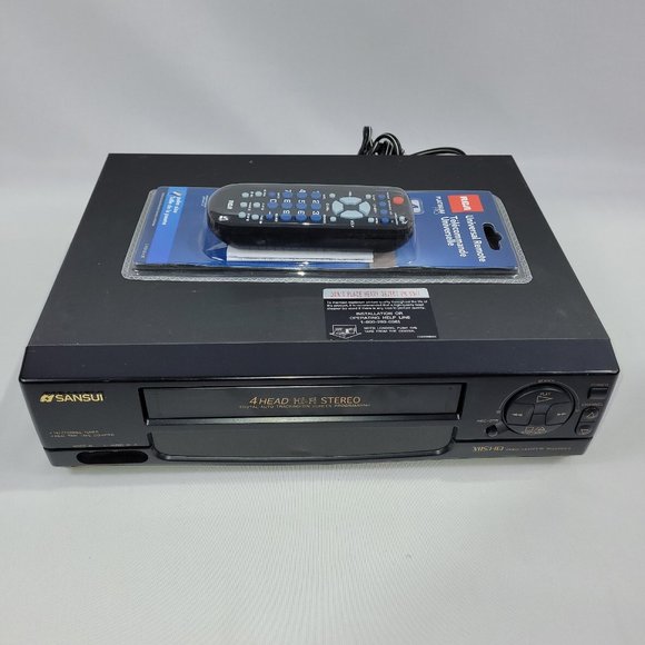 Sansui VHF7002 Hi-Fi Stereo VHS VCR Video Cassette Recorder & Remote Control - Picture 1 of 1
